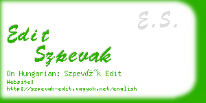 edit szpevak business card
